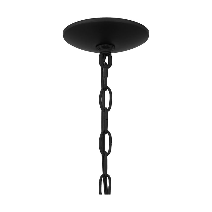 One Light Outdoor Hanging Lantern from the Scout collection in Matte Black finish