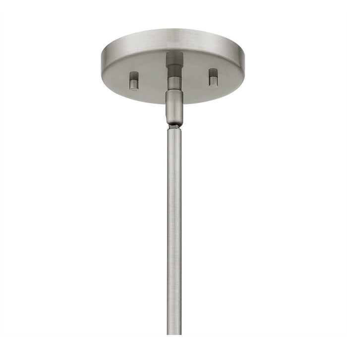 One Light Mini Pendant from the Sandpiper collection in Antique Polished Nickel finish