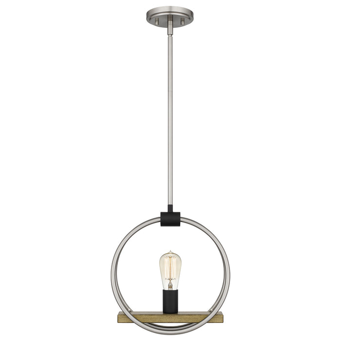 One Light Mini Pendant from the Sterling collection in Brushed Nickel finish