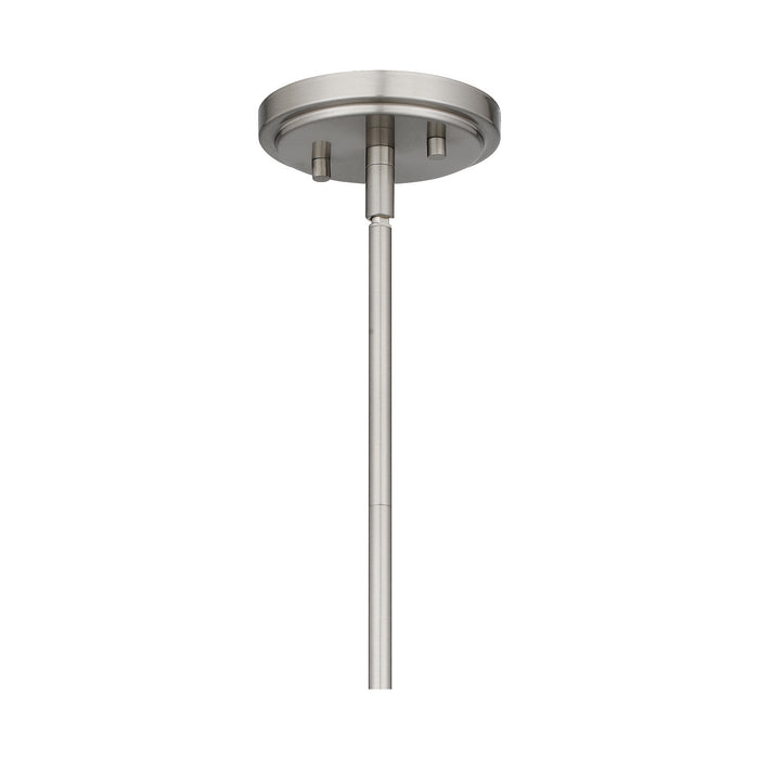 One Light Mini Pendant from the Sterling collection in Brushed Nickel finish