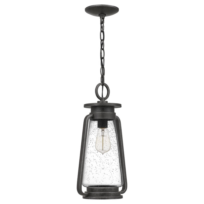 One Light Mini Pendant from the Sutton collection in Speckled Black finish