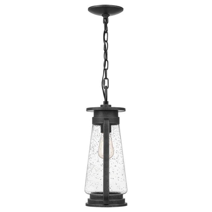 One Light Mini Pendant from the Sutton collection in Speckled Black finish