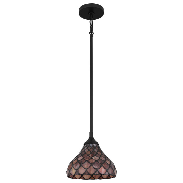 One Light Mini Pendant from the Ursa collection in Matte Black finish