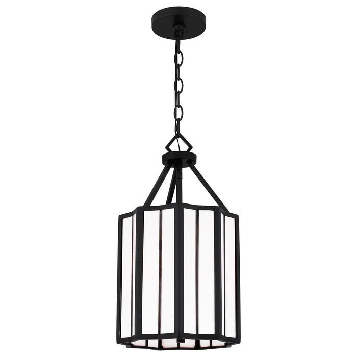 Three Light Pendant from the Martinique collection in Matte Black finish