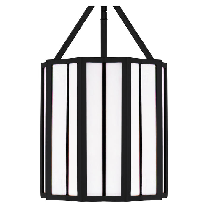 Three Light Pendant from the Martinique collection in Matte Black finish