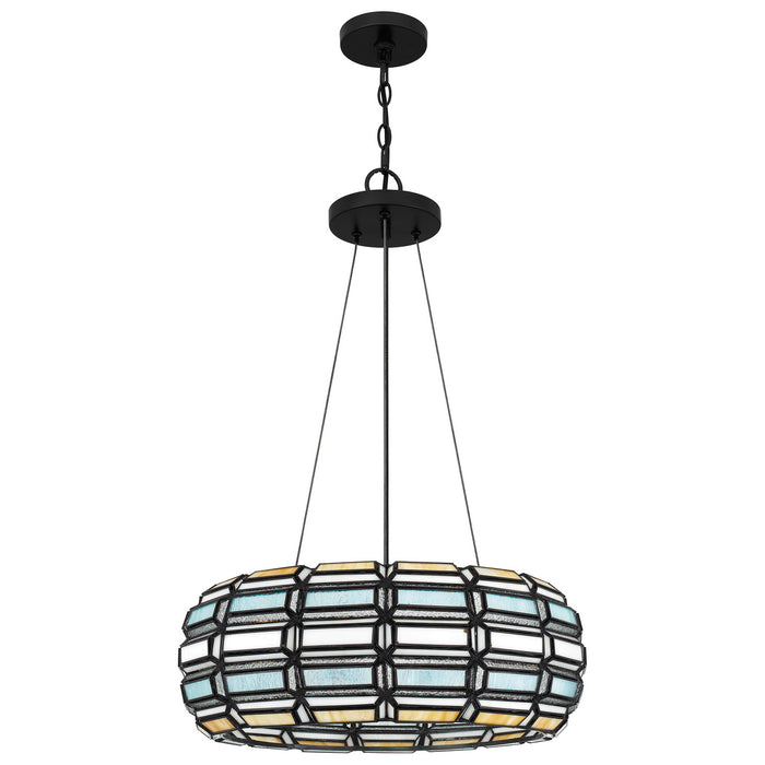 Three Light Pendant from the Shanghai collection in Matte Black finish