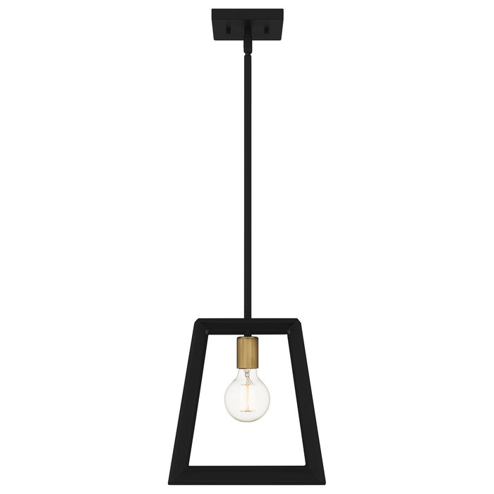 One Light Mini Pendant from the Tilly collection in Matte Black finish