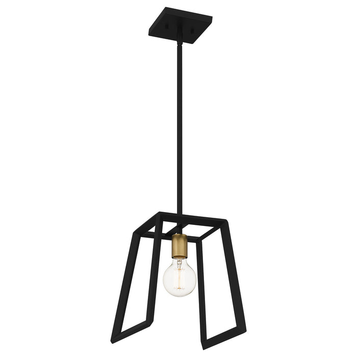 One Light Mini Pendant from the Tilly collection in Matte Black finish