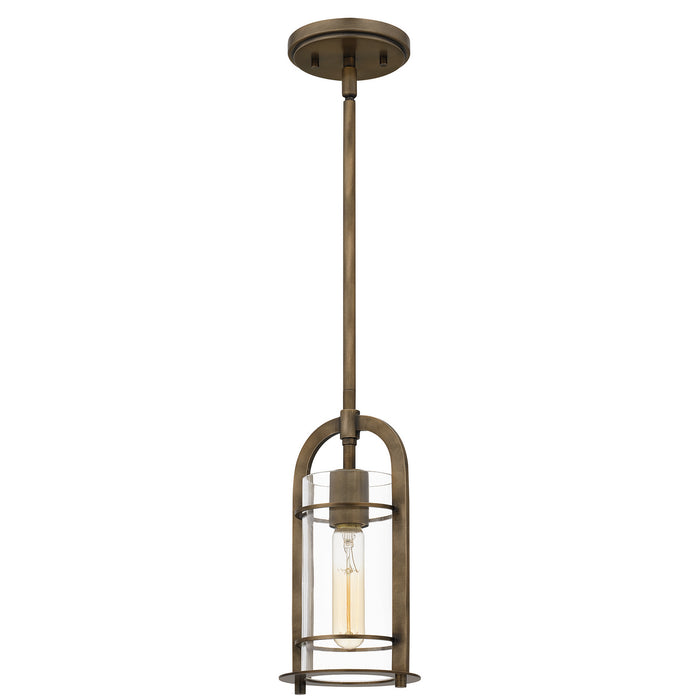 One Light Mini Pendant from the Toscana collection in Statuary Bronze finish