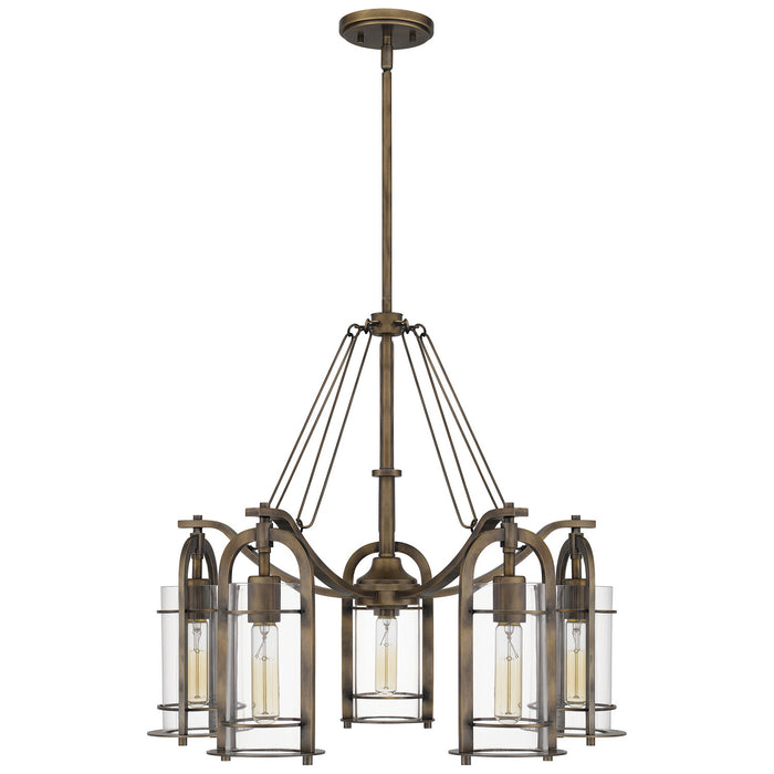 Five Light Chandelier from the Toscana collection in Statuary Bronze finish