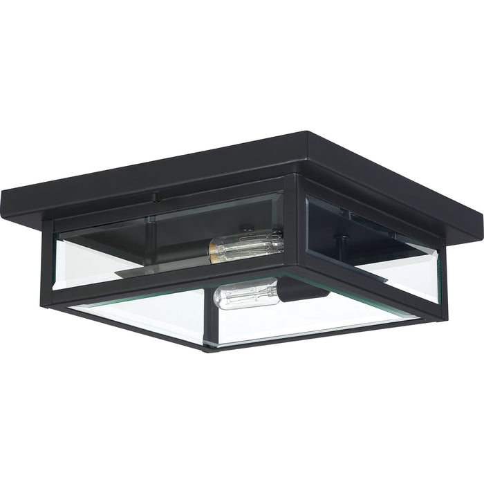 Two Light Flush Mount from the Westover collection in Earth Black finish