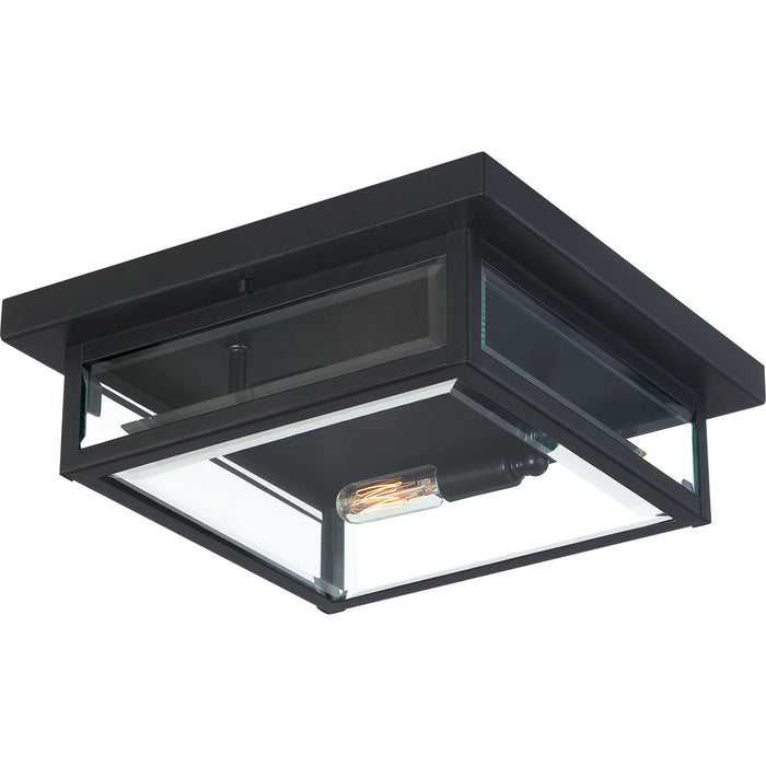 Two Light Flush Mount from the Westover collection in Earth Black finish