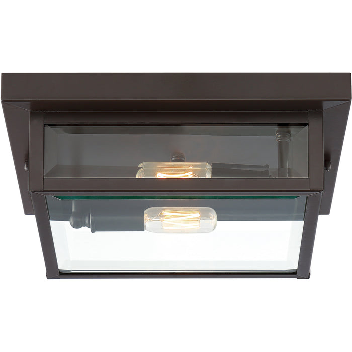 Two Light Flush Mount from the Westover collection in Western Bronze finish