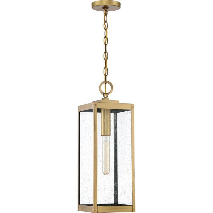 One Light Mini Pendant from the Westover collection in Antique Brass finish