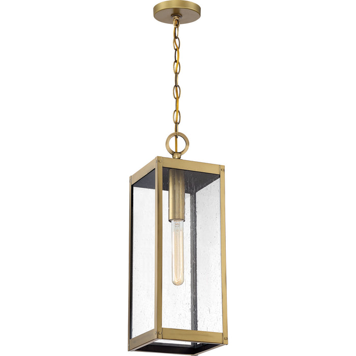 One Light Mini Pendant from the Westover collection in Antique Brass finish