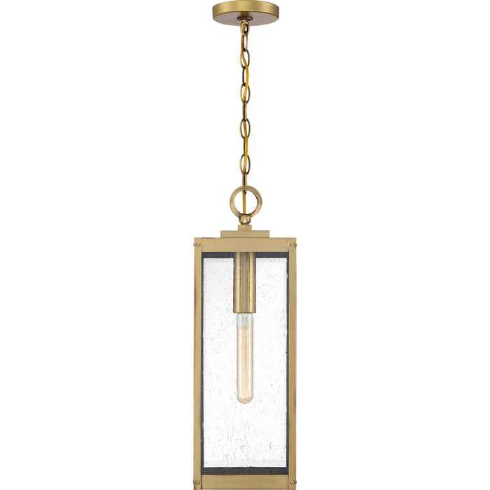 One Light Mini Pendant from the Westover collection in Antique Brass finish