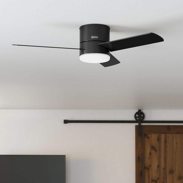 Hunter 52" Minimus Ceiling Fan with LED Light Kit and Handheld Remote