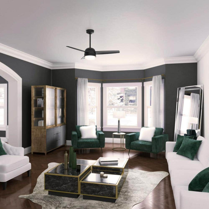 Hunter 48" Midtown Ceiling Fan with LED Light Kit and Handheld Remote