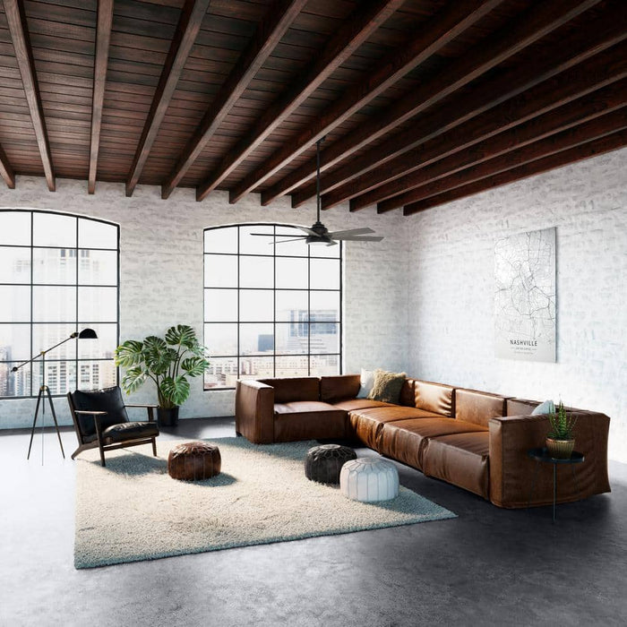 Hunter 60" Warrant Ceiling Fan with LED Light Kit and Wall Control