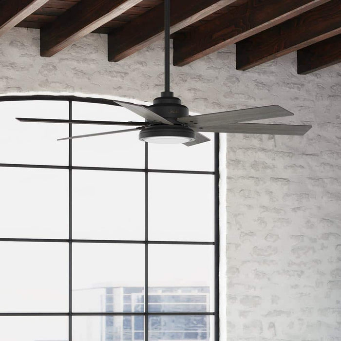 Hunter 60" Warrant Ceiling Fan with LED Light Kit and Wall Control