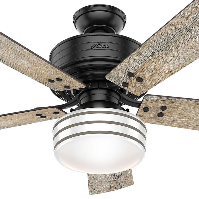 52``Ceiling Fan from the Cedar Key collection in Matte Black finish