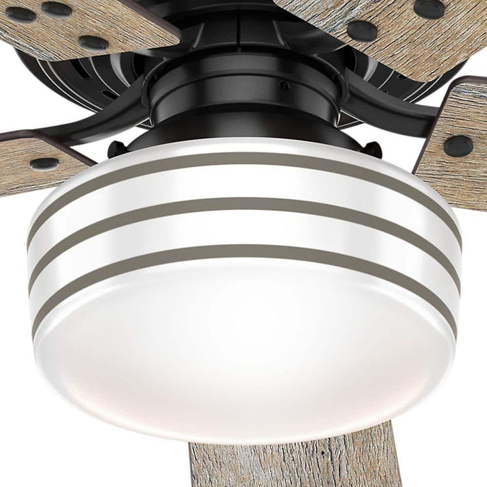52``Ceiling Fan from the Cedar Key collection in Matte Black finish