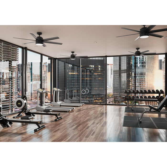 Hunter 60" Solaria Ceiling Fan with LED Light Kit and Wall Control