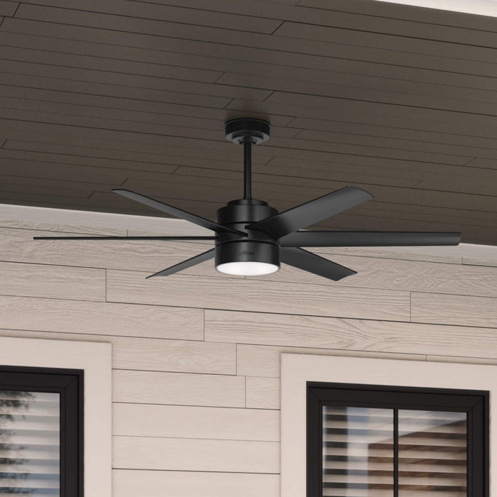 Hunter 60" Solaria Ceiling Fan with LED Light Kit and Wall Control