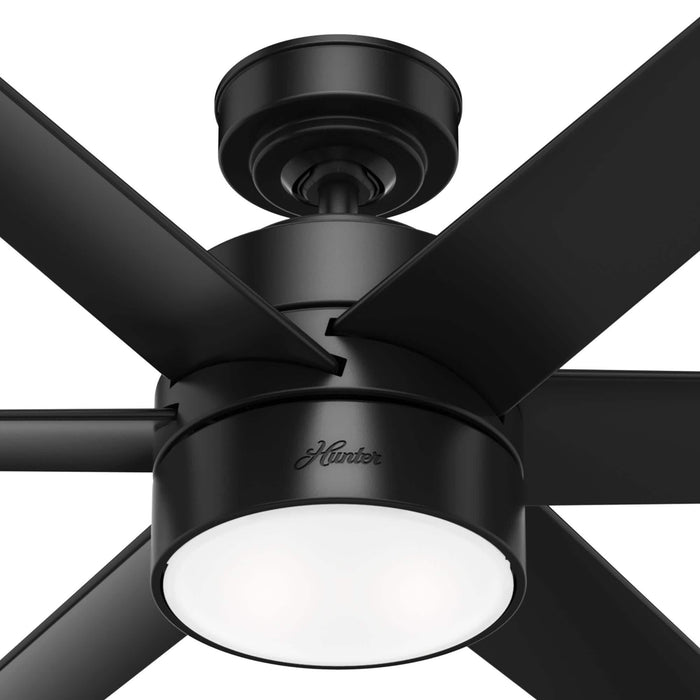 Hunter 60" Solaria Ceiling Fan with LED Light Kit and Wall Control