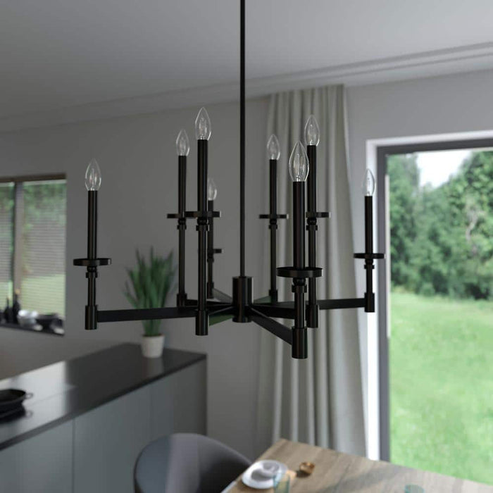 Hunter Briargrove Eight Light Chandelier