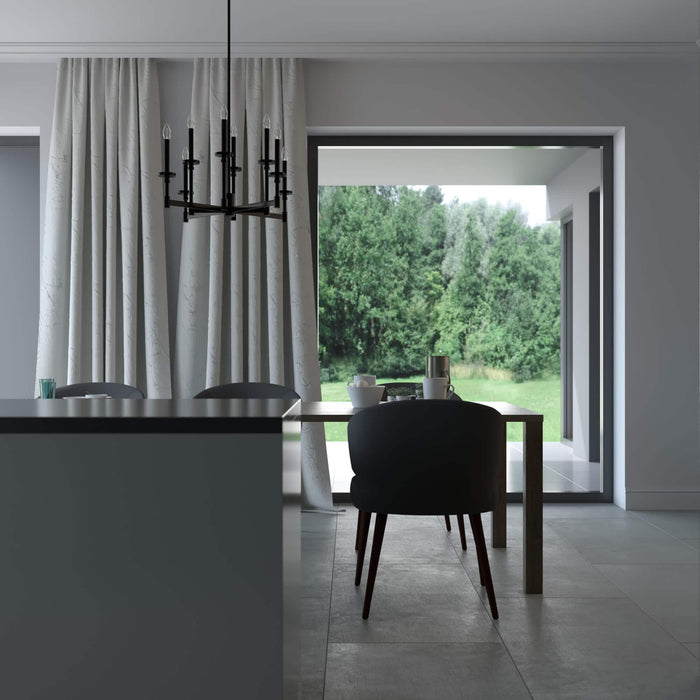 Hunter Briargrove Eight Light Chandelier