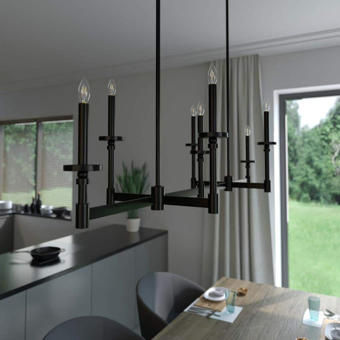 Hunter Briargrove Seven Light Linear Chandelier