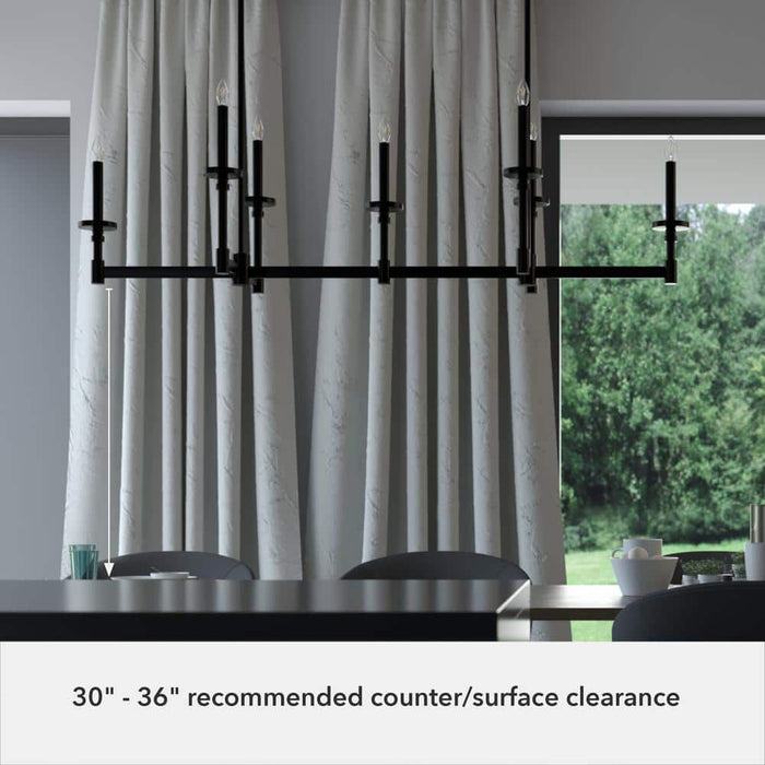 Hunter Briargrove Seven Light Linear Chandelier