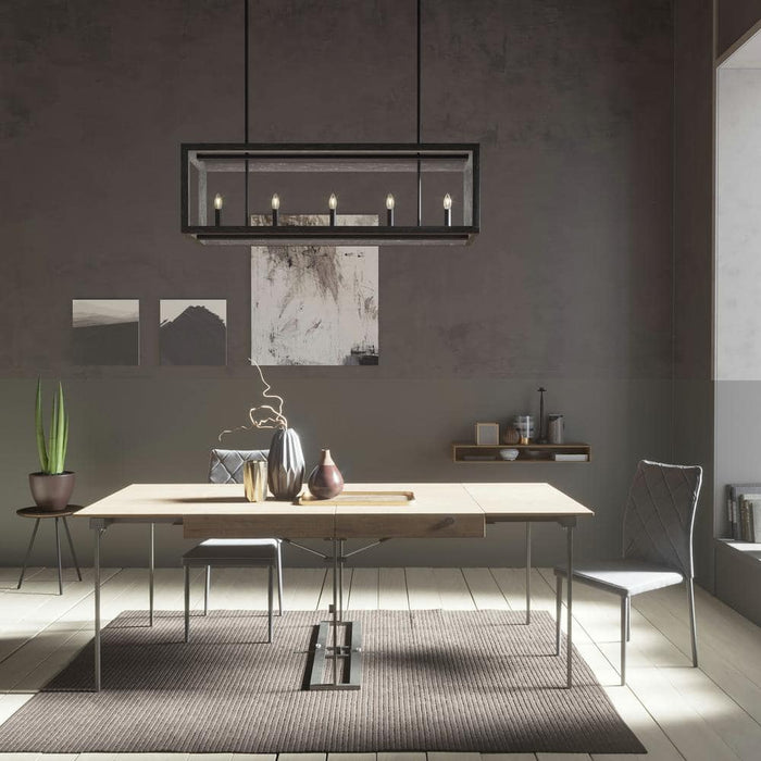 Hunter Squire Manor Five Light Linear Chandelier