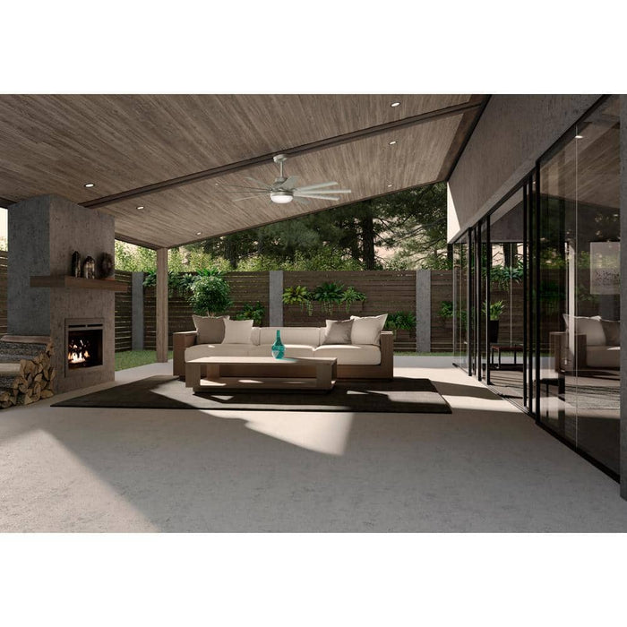 Hunter 60" Overton Ceiling Fan with LED Light Kit and Wall Control