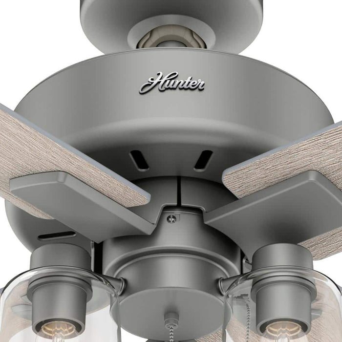 Hunter 52" Pelston Ceiling Fan with LED Light Kit and Pull Chains