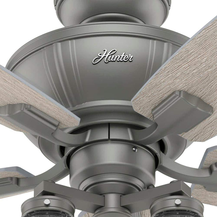 Hunter 52" Charlotte Ceiling Fan with LED Light Kit and Pull Chains
