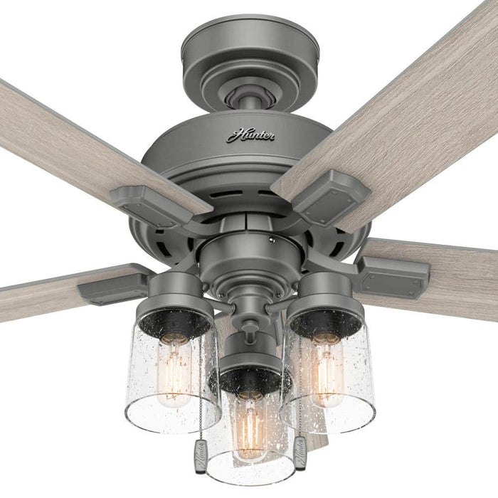 Hunter 44" Hartland Ceiling Fan with LED Light Kit and Pull Chains