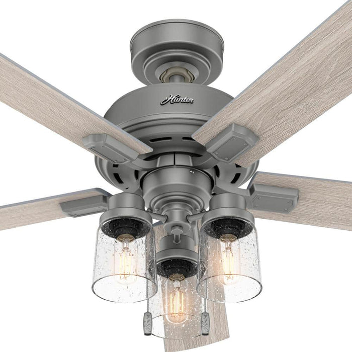 Hunter 52" Hartland Ceiling Fan with LED Light Kit and Pull Chains