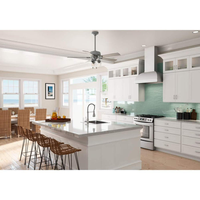 Hunter 52" Hartland Ceiling Fan with LED Light Kit and Pull Chains