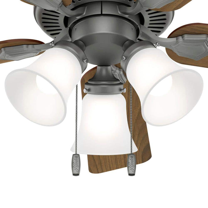 Hunter 44" Swanson Ceiling Fan with 3-Light LED Light Kit and Pull Chains