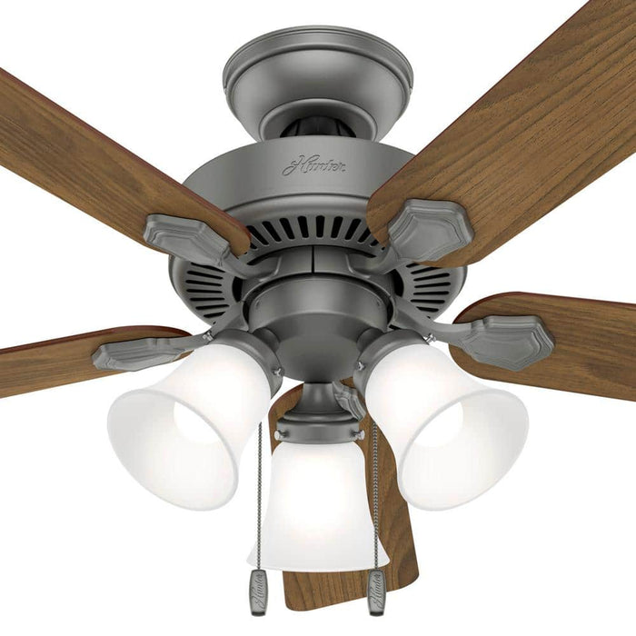 Hunter 44" Swanson Ceiling Fan with 3-Light LED Light Kit and Pull Chains