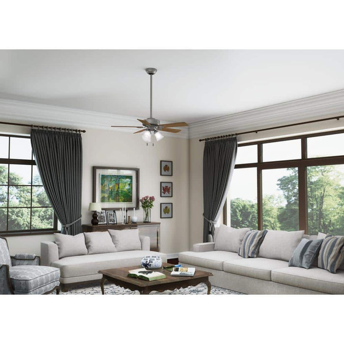 Hunter 44" Swanson Ceiling Fan with 3-Light LED Light Kit and Pull Chains