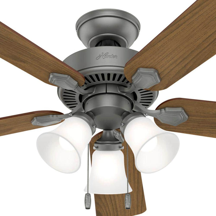 Hunter 52" Swanson Ceiling Fan with 3-Light LED Light Kit and Pull Chains