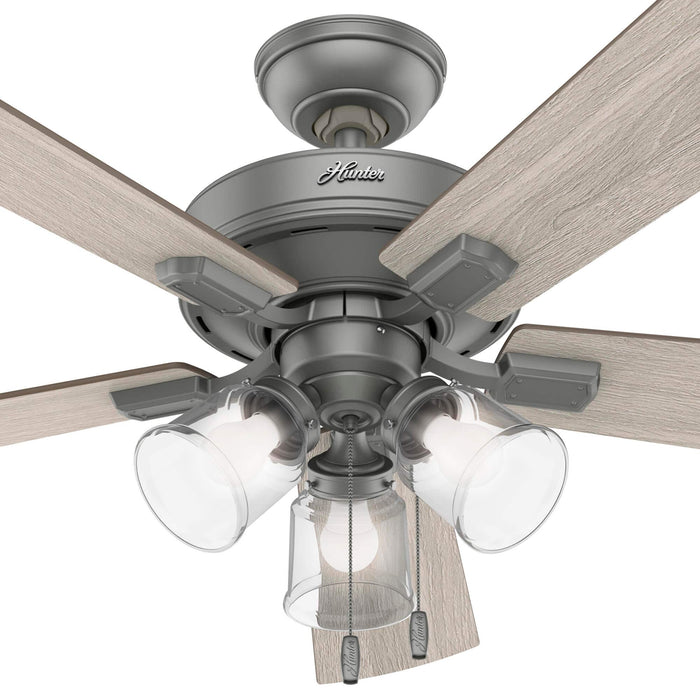 Hunter 52" Crestfield Ceiling Fan with LED Light Kit and Pull Chains