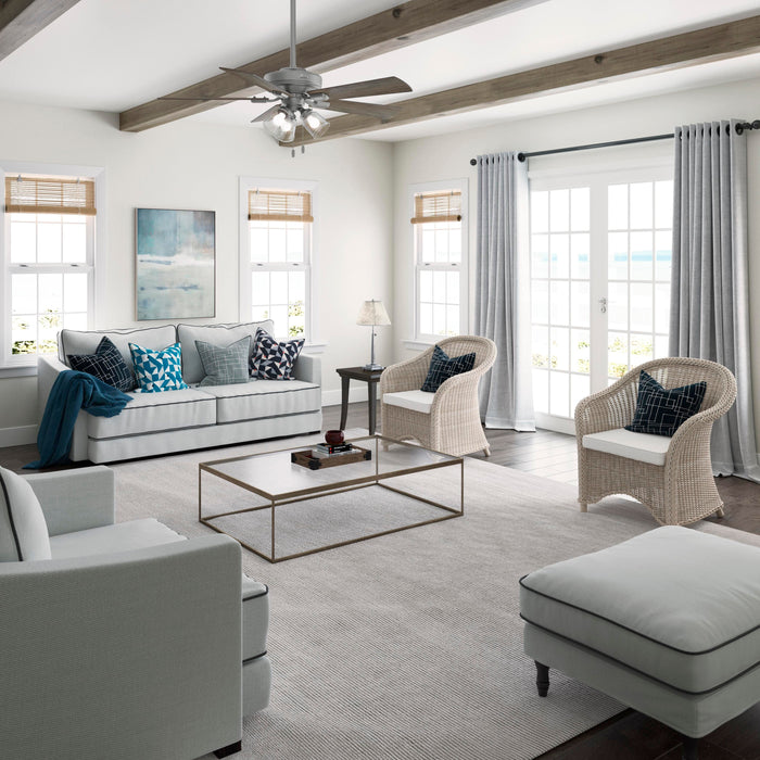 Hunter 52" Crestfield Ceiling Fan with LED Light Kit and Pull Chains