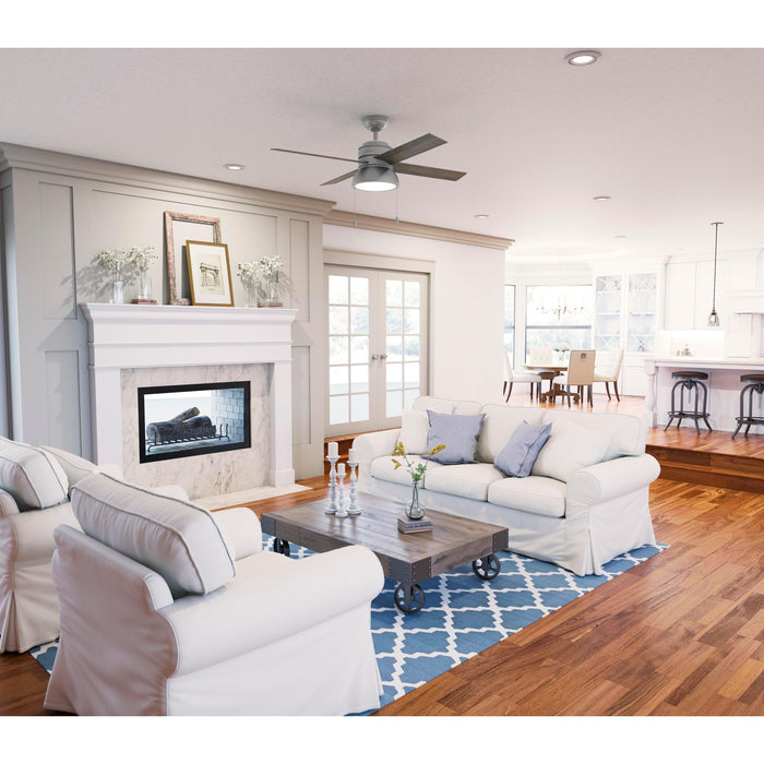 Hunter 52" Loki Ceiling Fan with LED Light Kit and Pull Chains