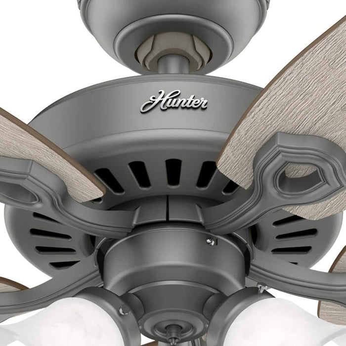 Hunter 52" Builder Ceiling Fan with 3-Light LED Light Kit and Pull Chains