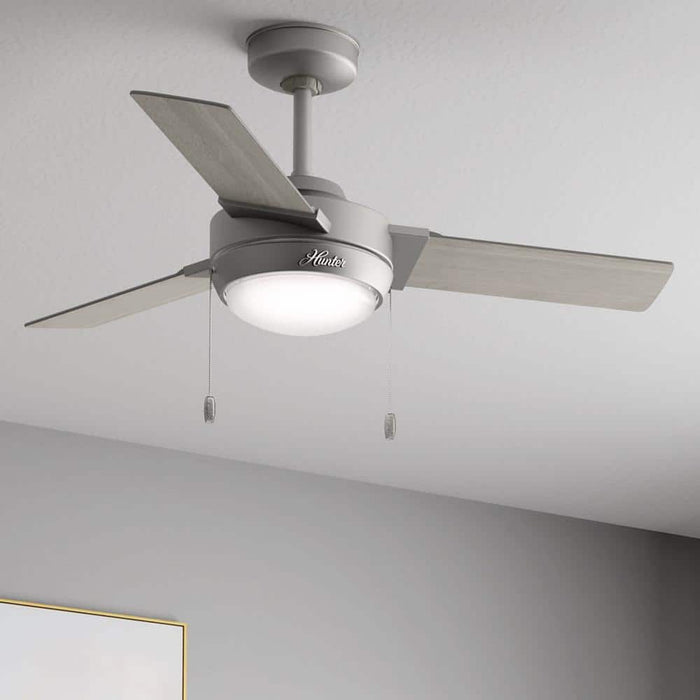 Hunter 44" Mesquite Ceiling Fan with LED Light Kit and Pull Chains