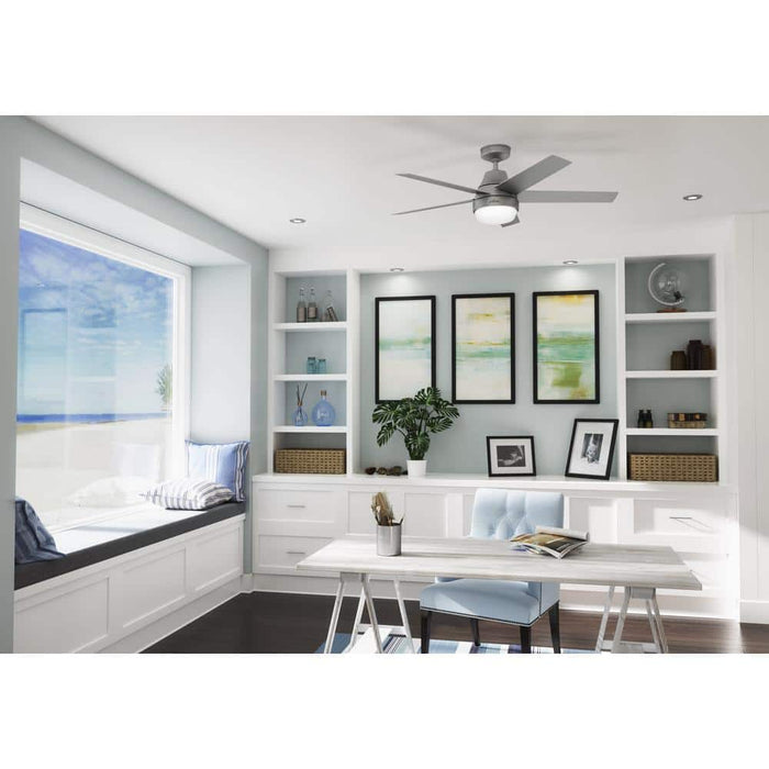 Hunter 52" Aerodyne Ceiling Fan with LED Light Kit and Handheld Integrated Control System